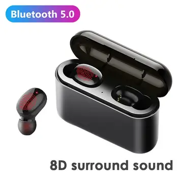 

A1 TWS Wireless In-ear Earphones Bluetooth 5.0 Sports Earbuds 8D Stereo with Charging Box For xiaomi huawei Samsung mobile phone