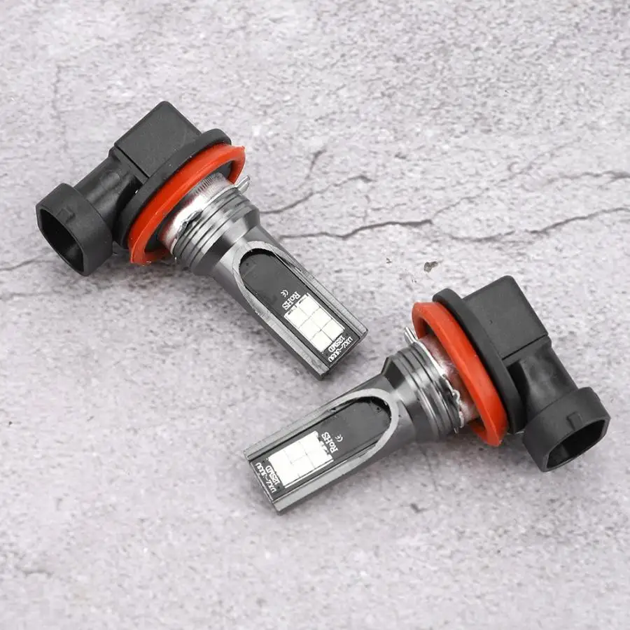 1 пара 3030-12LED H11 2 шт Противотуманные фары противотуманная фара 6500 К 12 Вт DC12V-24V Белый Свет Автомобиль Стайлинг