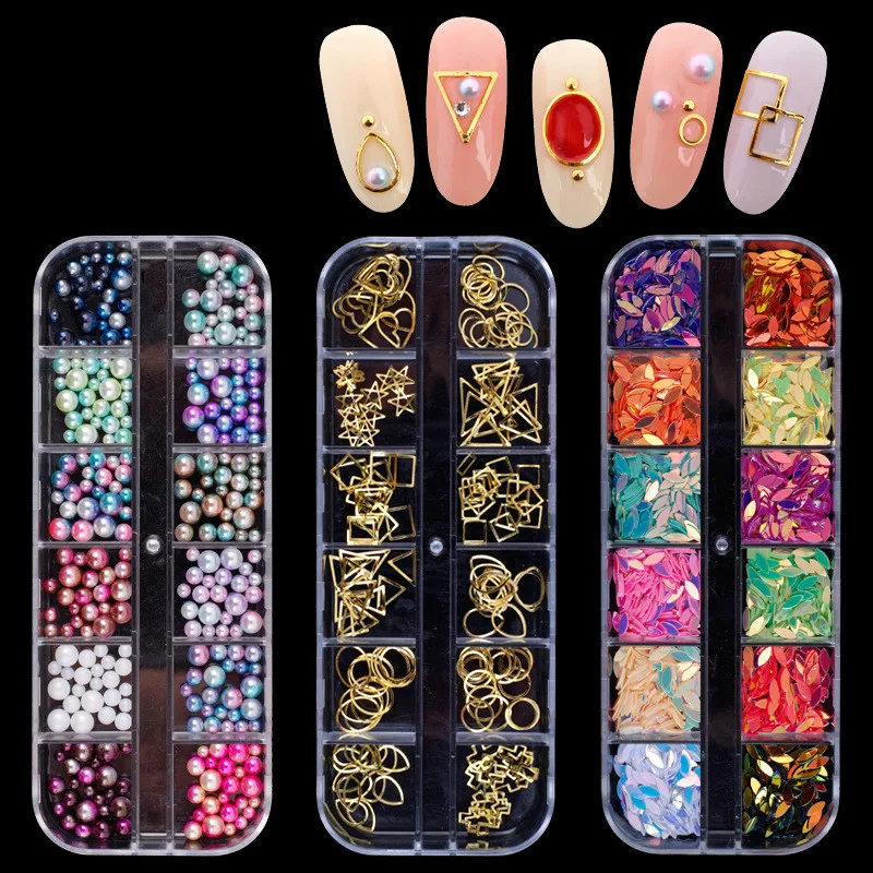

Nail Art Decorations Nail Rhinestones Stones Mixed Color Rhinestone Decoration 3D Manicure Rhinestones for Nails Art Accessories