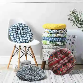 

Printed Thicken Round Chair Cushion Seat Cushions Home Decor Pillows Meditation Cushion Throw Pillows Office Chair Cushion Floor