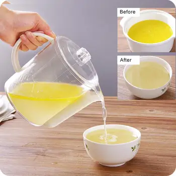 

Oil Grease Storage Can Grease Strainer Container Oil-filtering Separating Pot for Kitchen