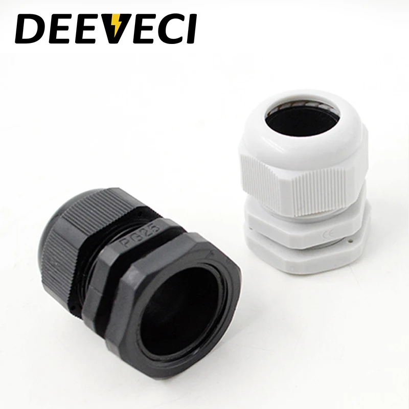 10pcs Waterproof mini cable gland cable entry IP68 PG7 PG9 PG11 PG13.5 nylon plastic connector