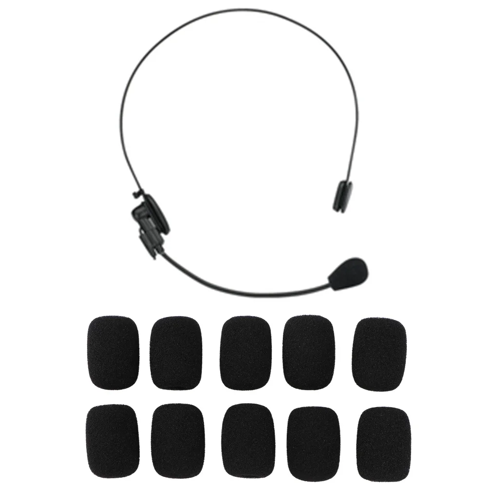 10PCS Mini Replacement Foam Covers Windscreen Windshield Sponge Covers for Telephone Headset Microphone pads Mic Cover Protector wireless microphone