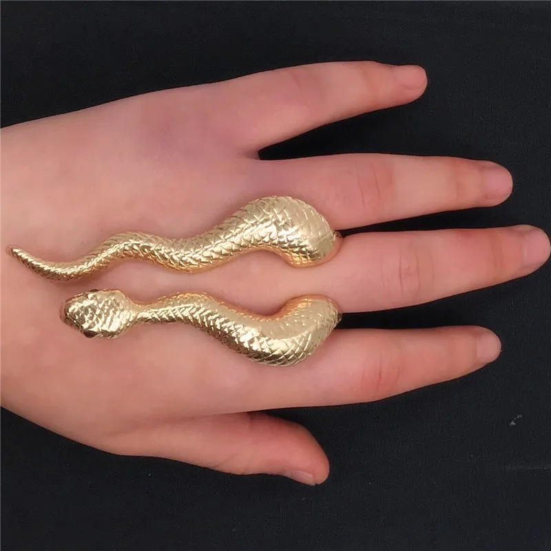 

Personality Luxury Snake Ring Gold Color Opening Ring Men and Women Punk Hip Hop Unique Fashion Party Jewelry Gift