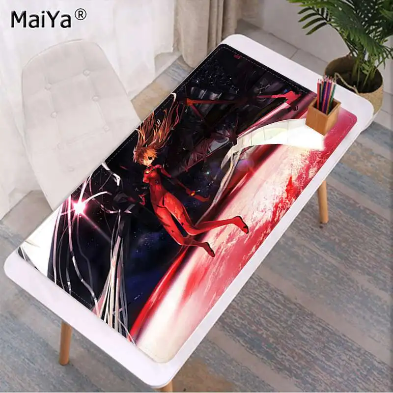 Maiya, новинка, неоновый каучук Genesis Evangelion, компьютерный игровой коврик для мыши, резиновый компьютерный игровой коврик для ПК