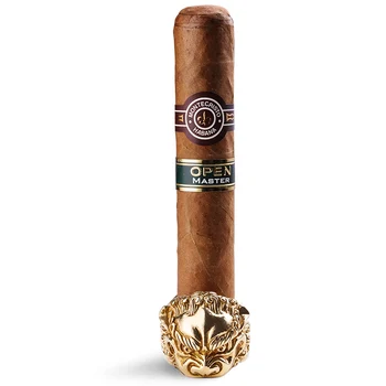 

Cigar holder brass relief large diameter cigar slot fashion individual cigar holder cigar ash tray european