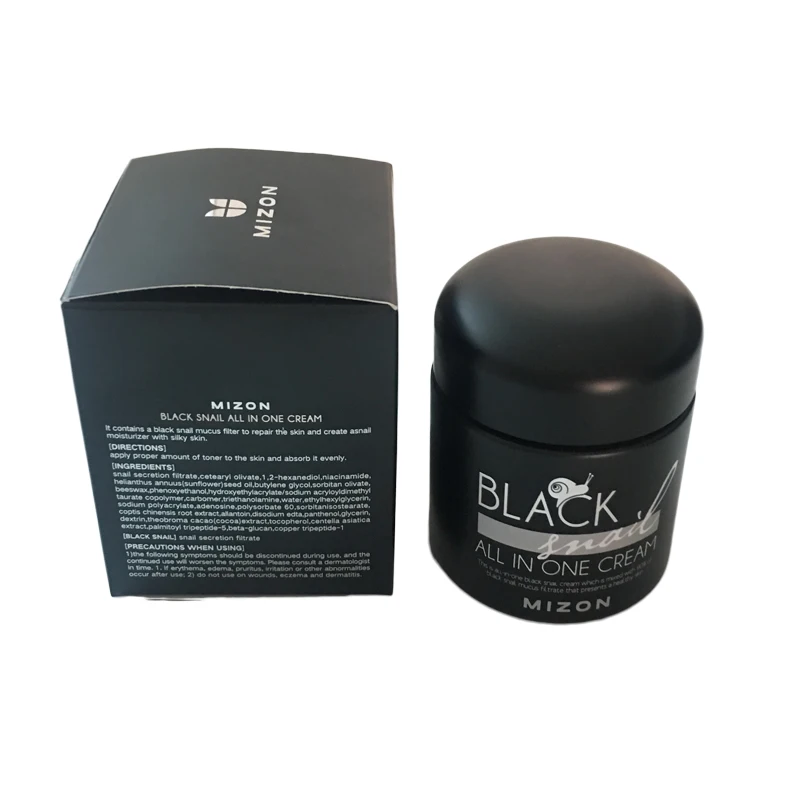 Крем MIZON Black Snail All in one, 75 мл, отбеливающий, укрепляющий кожу, увлажняющий, против морщин, восстанавливающий старение крем для лица