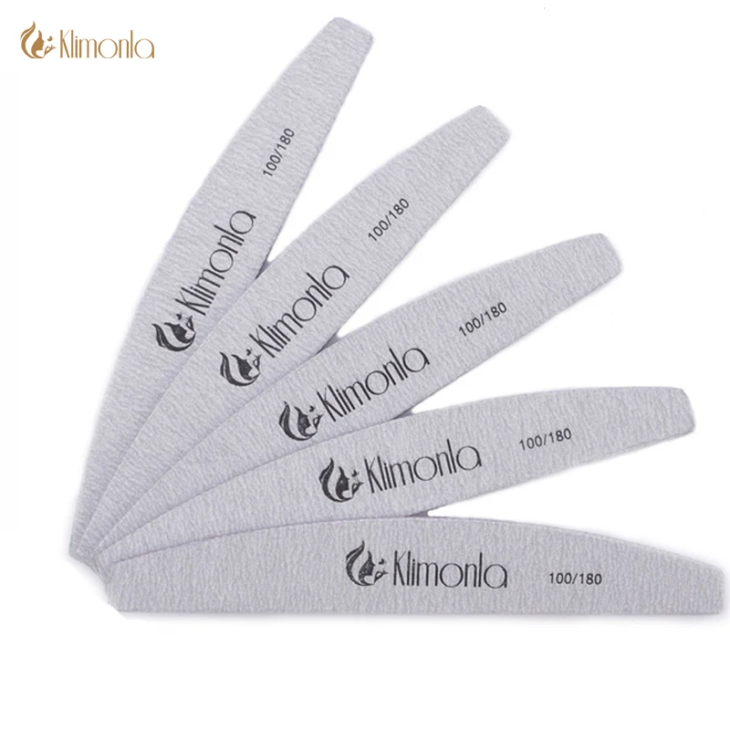 

Klimonla Nail File 5Pcs Sanding Buffer Block 100/180 Sandpaper Pedicure Manicure Buffing Polish Beauty Tools Professional Files