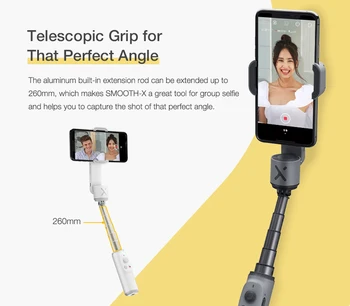 

ZHIYUN Smooth X Portable Mini Gimbal 3-Axis Smartphone Gimbal Extensionable Stabilizer