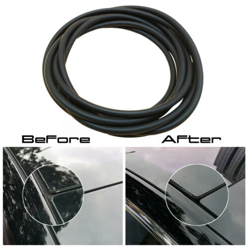 1* Black Sealing Strip Sunroof Wind Noise Reductions Skylight For Tesla Model 3