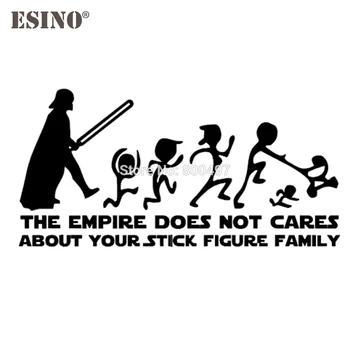 

Car Styling Fashion Star Wars The Empire Does Not Care Decorative Vinyl Creative Reflective Sticker Car Body Personalized Decal