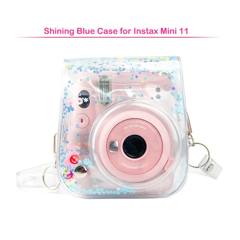 New Fujifilm Instax Mini 11 Instant Film Camera Case, Quality PU Leather Protective Soft Carry Bag Cover with Shoulder Strap