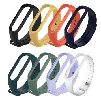 

Silicone Replacement Wristband Bracelet Strap Compatible with Mi Smart Band 4.5 Pcs Straps for Xiaomi Mi Band 3/4 Bracelet Band