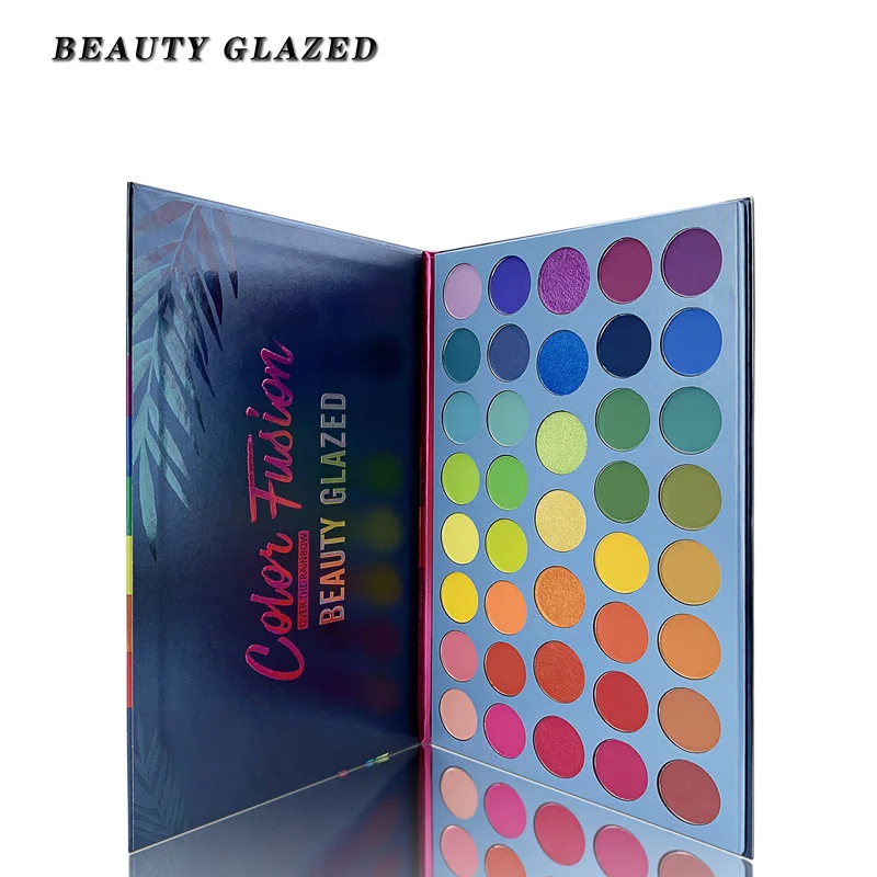 Красивая глазурованная 39 цветов блестящая матовая палитра теней для век флуоресцентная Радужная дисковая палитра для макияжа TSLM2