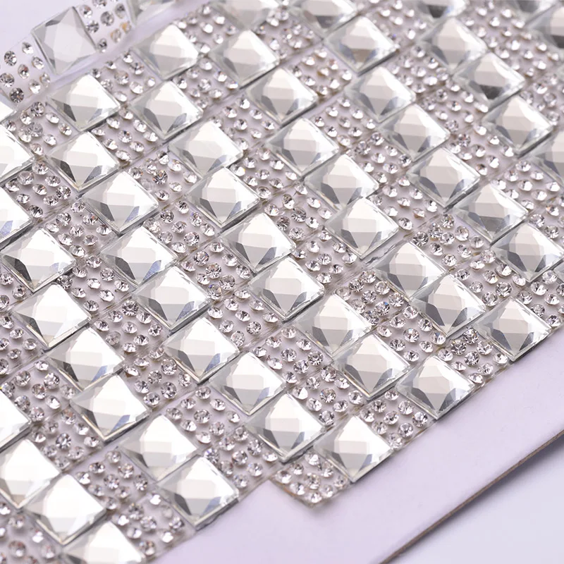 JUNAO-5-Yard-8mm-Hotfix-Clear-Black-Square-Rhinestones-Fabric-Chain-Glass-Mesh-Trim-Crystal-Appliques (1)