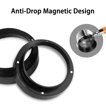 

Dosing Ring For Delonghi Cafemasy Protafilter Magnetic Anti-drop Funnel Coffee Machine Brewing Bowl Coffee Powder Tool