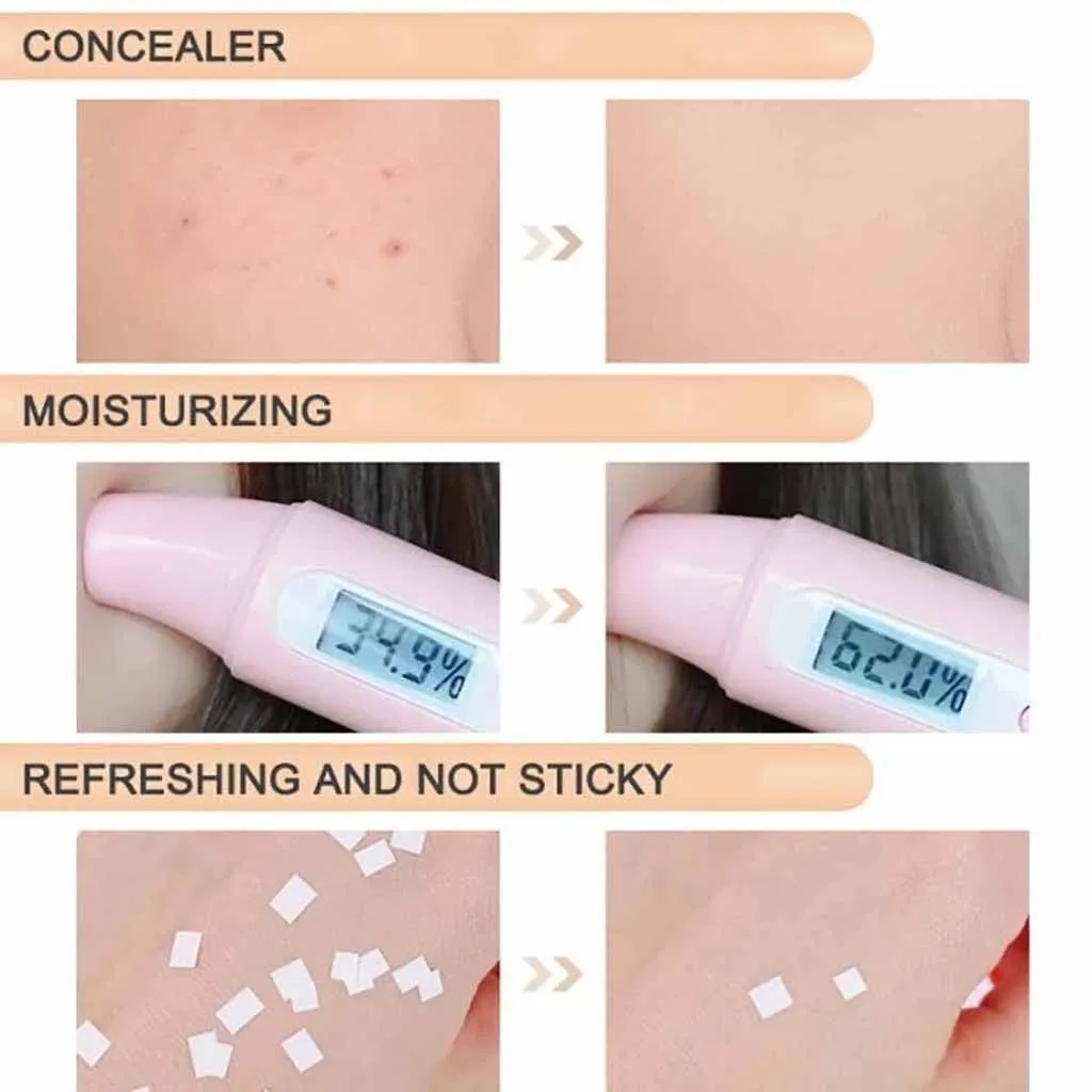 BB Air Cushion Foundation Korean Mushroom Head CC Cream Concealer Whitening Makeup Cosmetic Waterproof Brighten Face Base#ZF