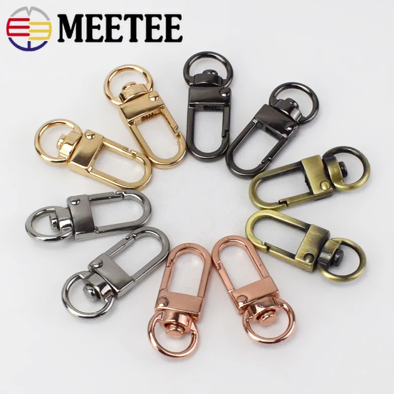 10/30pcs Metal Bag Buckle Dog Collar Buckles Handbag Strap Chain Clasps Lobster Swivel Snap Hook Buckle Hardware Leather Carfts