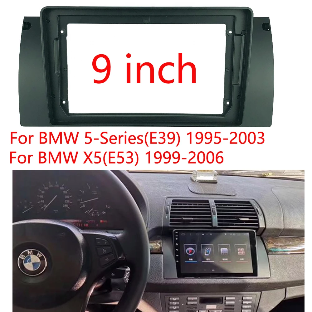 Рамка для автомобильного радио BMW 5 (E39) 1995-2003 X5(E53) 9-дюймовый экран облицовка стерео