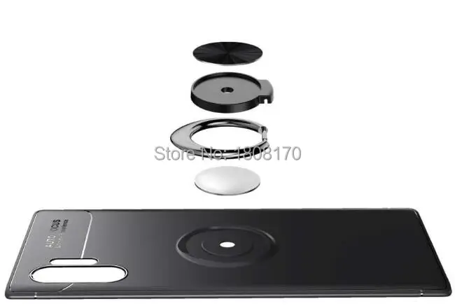 C-Ku для samsung Galaxy NOTE10 Pro автомобильный Магнитный чехол-подставка для huawei NOVA 5 P20 Lite крепление на палец кольцо ТПУ крышка 50 шт