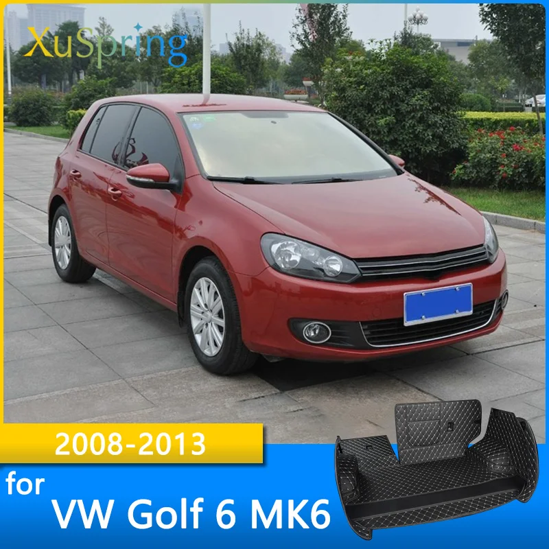 

Car Trunk Mat Cargo Liner For VW Golf 6 MK6 2008 2009 2010 2011 2012 2013 Rear Tail Durable Boot Cover Protective Styling
