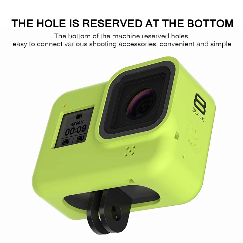 Для Gopro Hero 8 чехол мягкий силиконовый корпус чехол силиконовый защитный полный чехол оболочка действие для Gopro Hero 8 аксессуар для камеры