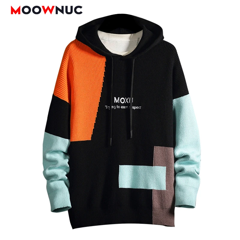 

Мужской модный свитер, повседневный пуловер в стиле пэчворк с длинными рукавами, сезон осень-весна, плотный, тонкий, теплый, модный, 6XL, 7XL