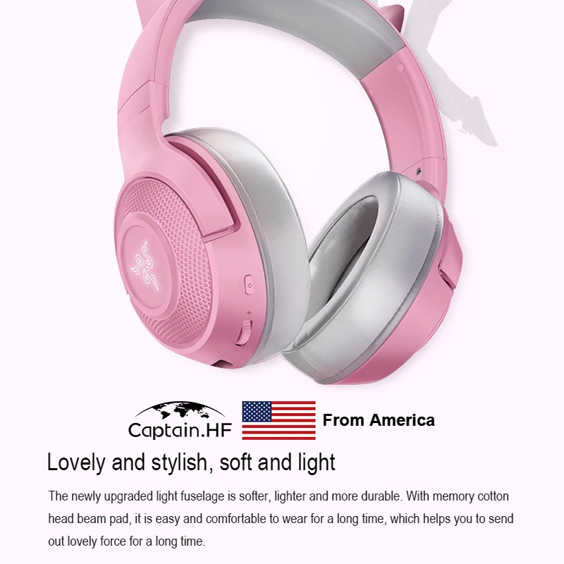 US Captain Hip-Hop Limited Kitty Ear Bluetooth