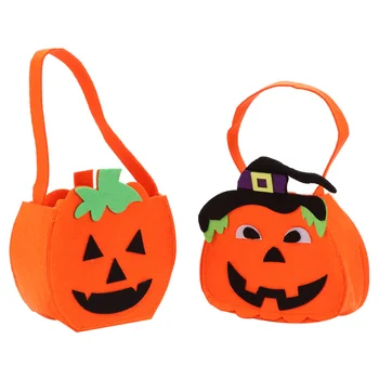 

2PCS Halloween Candy Bag Ghost Festival Pumpkin Pouch Portable Gift Bag