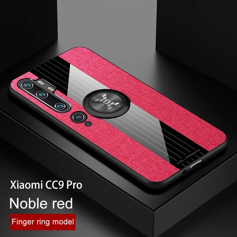 Red Для Xiaomi mi Note 10 Pro CC9 Pro Чехол Автомобильный Кронштейн кольцо держатель задняя крышка для Xiao mi Red mi 8 8A Note8 Pro Note 8T чехол - Цвет: Red