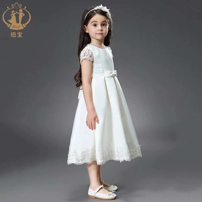 Nimble церемония принцессы кружевное официальное платье детская одежда с принтом