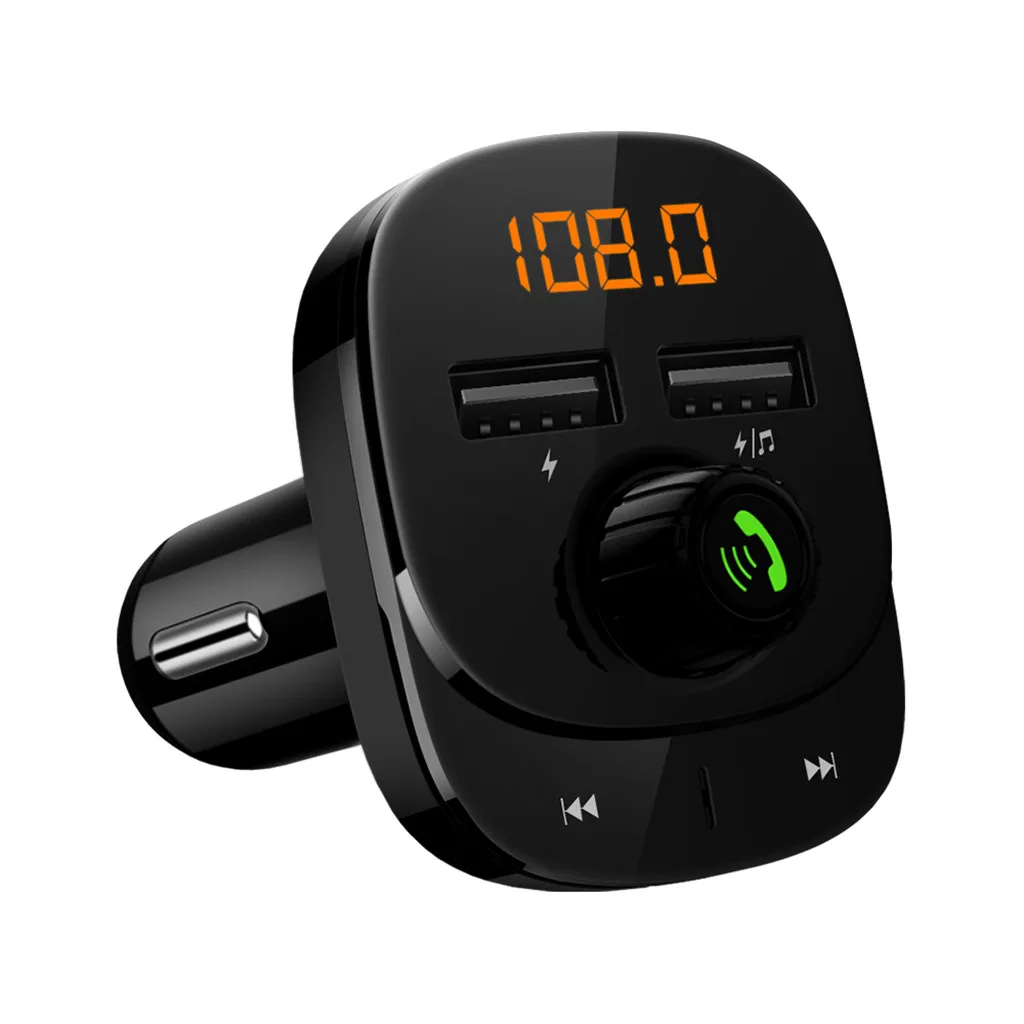 EPULA FM передатчик Aux модулятор автомобильный комплект громкой связи Bluetooth автомобильный аудио MP3 плеер с 3.1A быстрое зарядное устройство для автомобиля с двумя портами USB-MP3