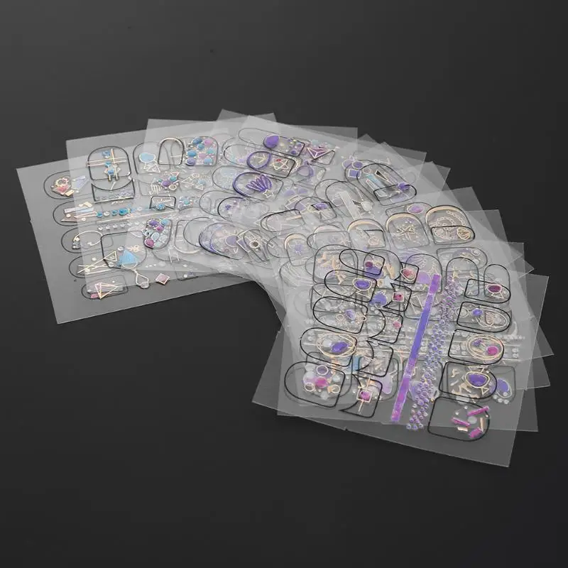 3D стикер для ногтей Шарм ювелирный дизайн для ногтей слайдеры Советы Украшение для маникюра «сделай сам» дизайн ногтей наклейки s