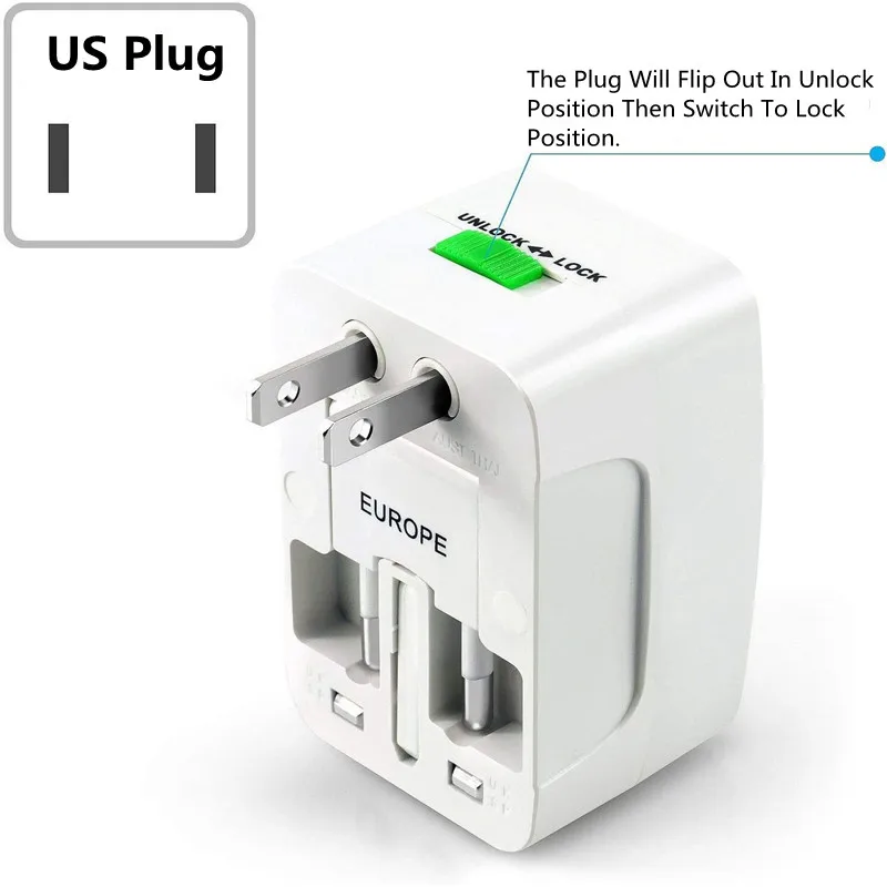 Multifunctional Electric Adapter Plug USA United Kingdom Australia European International Universal Travel Socket Cover
