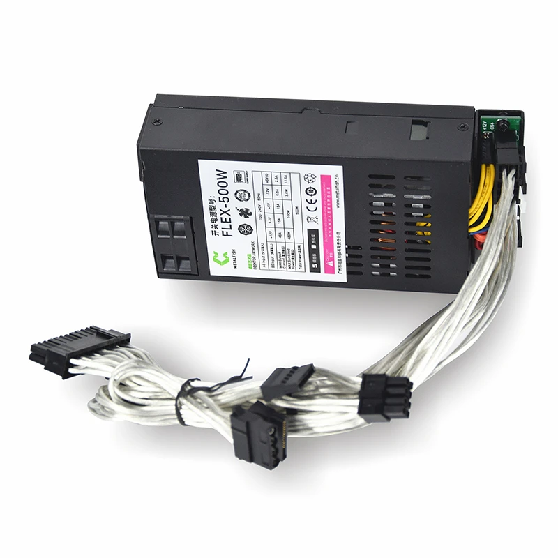 Metalfish Flex500w Modular Power Supply Small 1u Computer Psu Flexatx