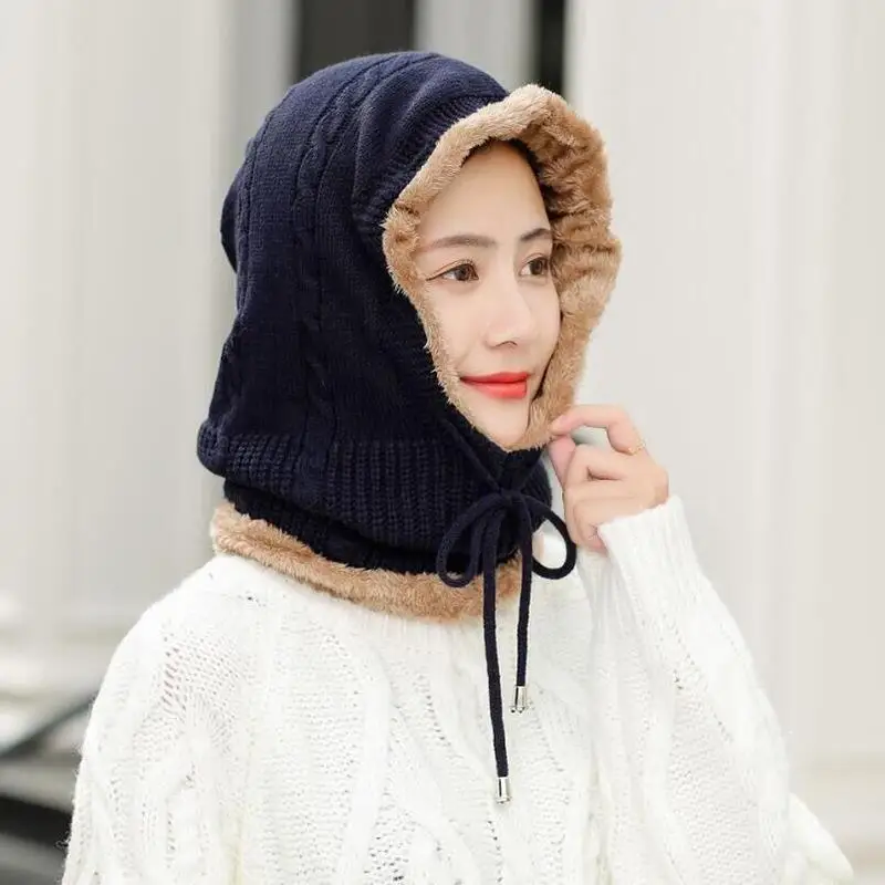 BINGYUANHAOXUAN зимние мужские и женские Балаклава Шарф вязанные шапочки Skullies шапочки шапки для мужчин шапки Gorras маска капота шапка-носок