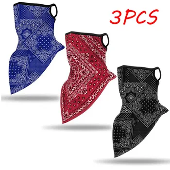 

3PCS Unisex Protection Neck Scarf Headwear For Dust Outdoors Sports Mouth Cover Outdoor foulard Bandana бандана Handkerchief