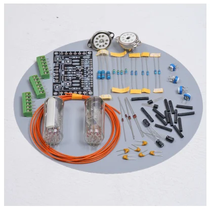 Diy Kits GHXAMP 6E2 кошачий глаз ламповый индикатор драйвер платы комплект двухканальный флуоресцентный индикатор уровня усилитель привода DIY модификация - Цвет: Diy Kits