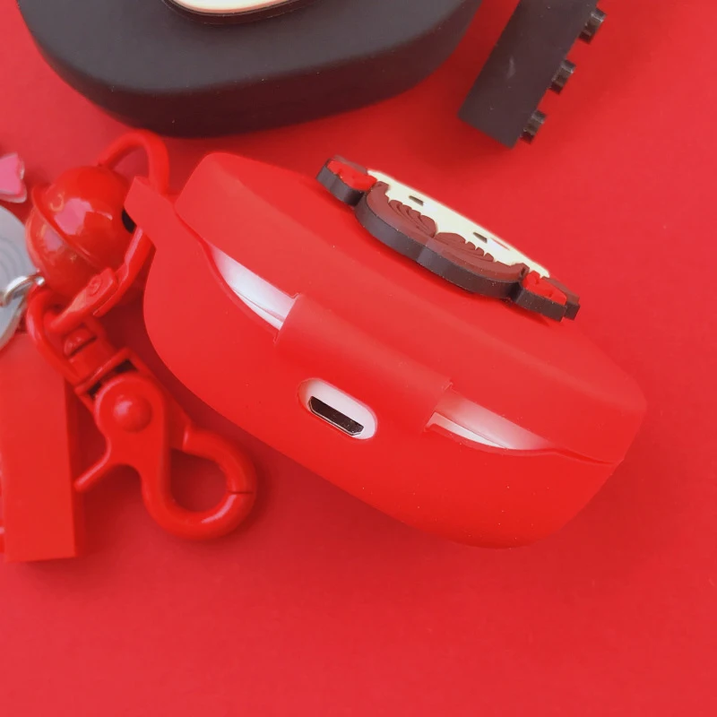 Мультфильм Bluetooth наушники чехол для Redmi Airdots/Xiaomi Airdots Lite силиконовые беспроводные наушники коробка защитный рукав кулон