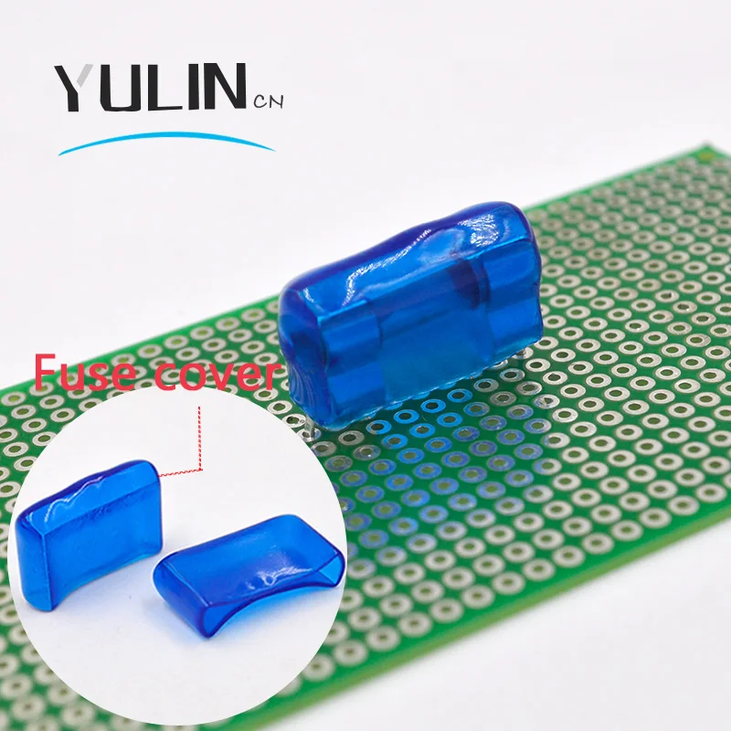 100 шт./лот 5*20 мм PCB Держатель предохранителя крышка предохранителя зажим для 5X20 мм водонепроницаемый колпачок
