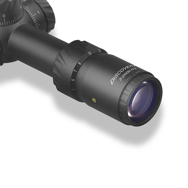 Shotgun Sight 5-25 X50 FFP HD Discovery Illuminated Airgun Scopes for Army Long Range Shooting