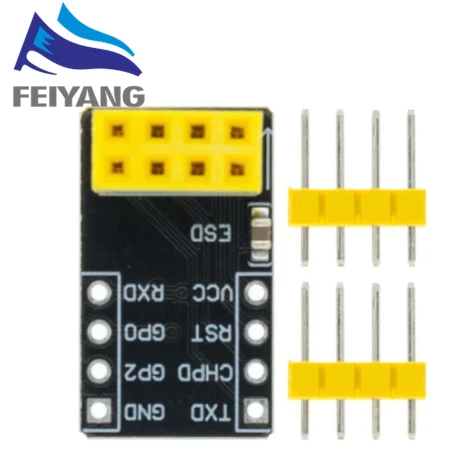 10pcs For ESP-01 Esp8266 ESP-01S Model The ESP8266 Serial Breadboard Adapter To WiFi Transceiver Module Breakout UART | Электронные
