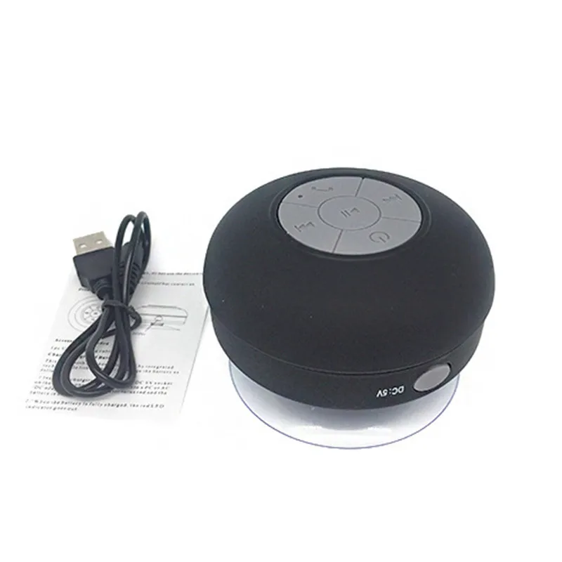 Mini Bluetooth Speaker Portable Waterproof Suction Cup Wireless Handsfree Speakers, For Showers, Bathroom, Pool, Car, Beach