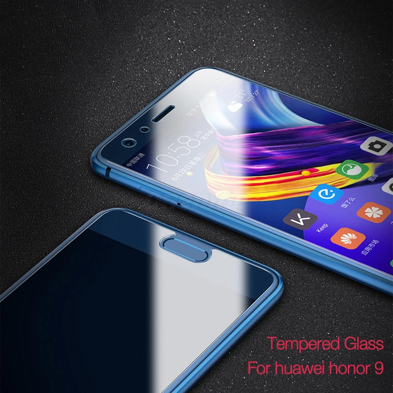 Закаленное стекло Onenine 4D для huawei Honor 9 защитная пленка с полным покрытием защита