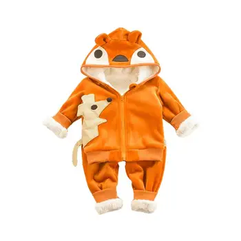

Autumn Winter Costume Kids Clothes Toddler Girls Sport Suit Tracksuit Girls Thicken Cloth Sets Boys Sport Suit Children Clothing