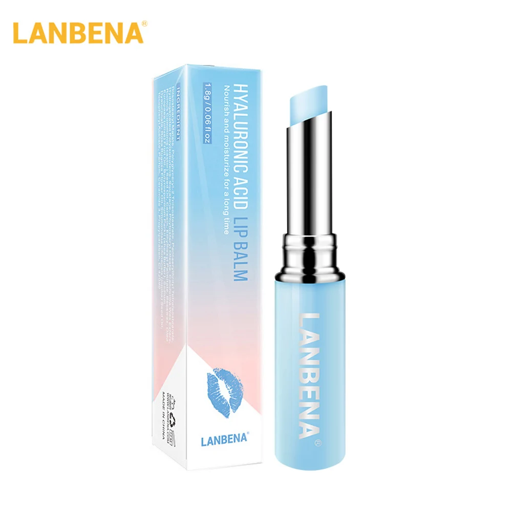 LANBENA Lip Balm Hyaluronic Acid Long lasting Nourishing Reduce Fine