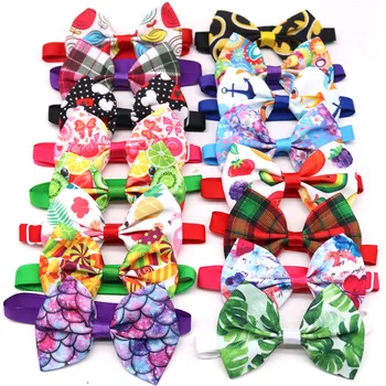 

100PC/Lot Spring Summer Dog Accessories Pet Dog Bow Ties Cute Rabbit Cat Dog Bowties Collars Neckties Pet Supplies
