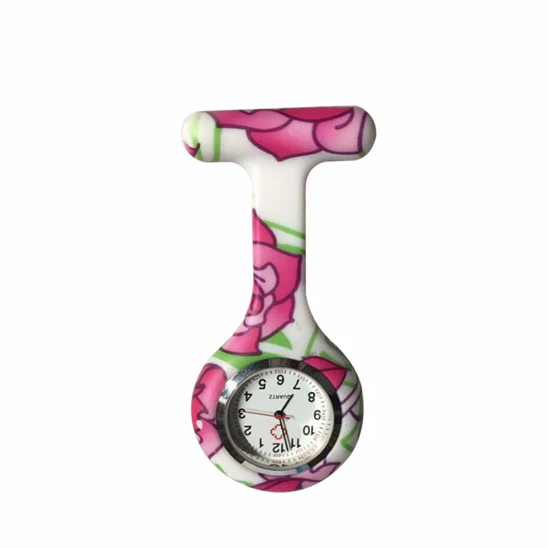 Часы для медсестер печатных Стиль клип на Fob Подвеска для броши карман висит врач-Медсестра Медицинские автоматические механические часы HSJ88