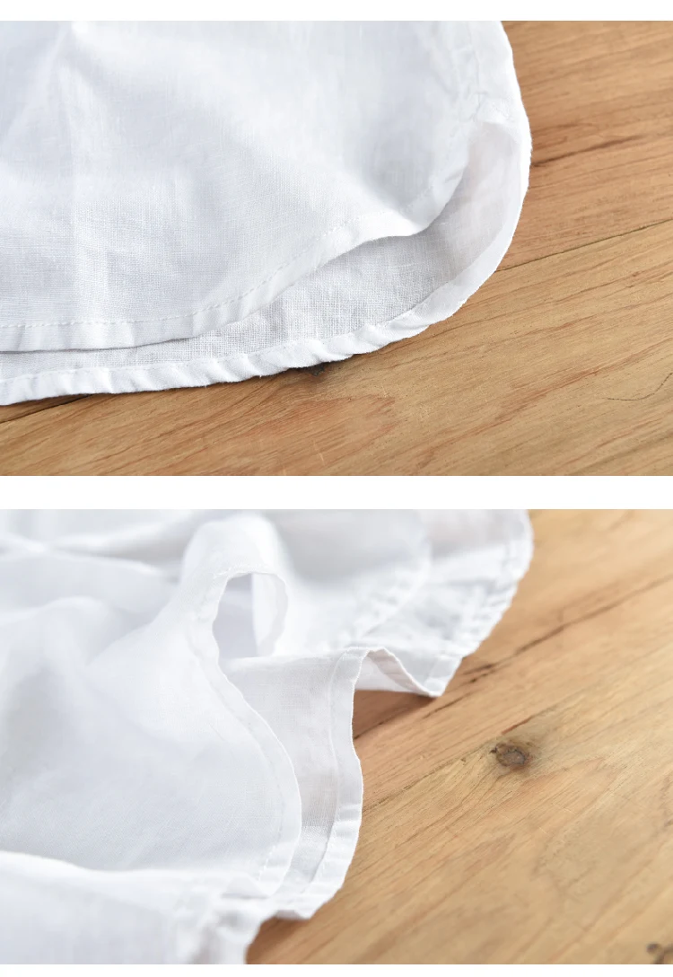 Чистое льняное с короткими рукавами рубашка для мужчин досуг