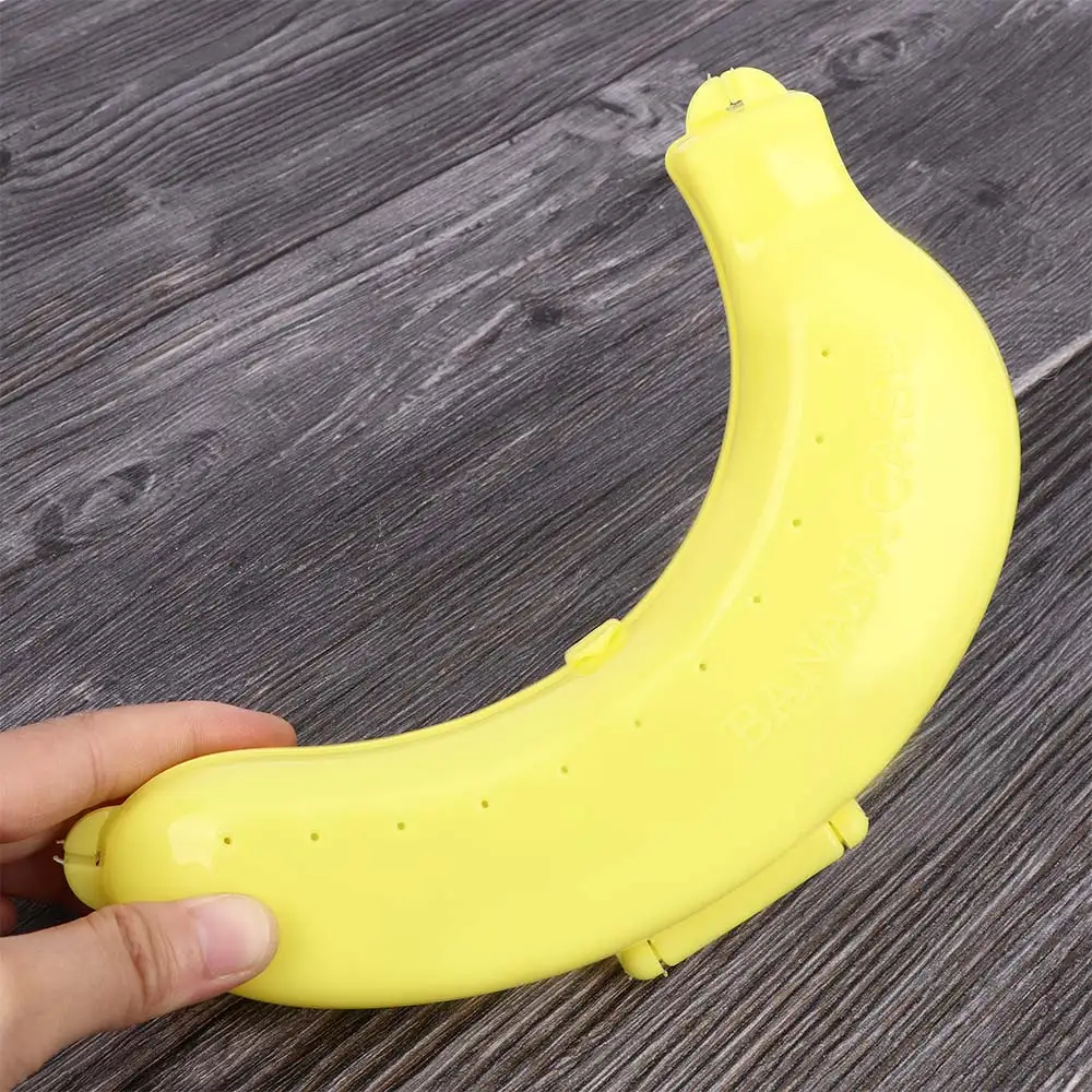 3x Banana Case Storage Protector Box Holder Case Cute Lunch Container Carrier
